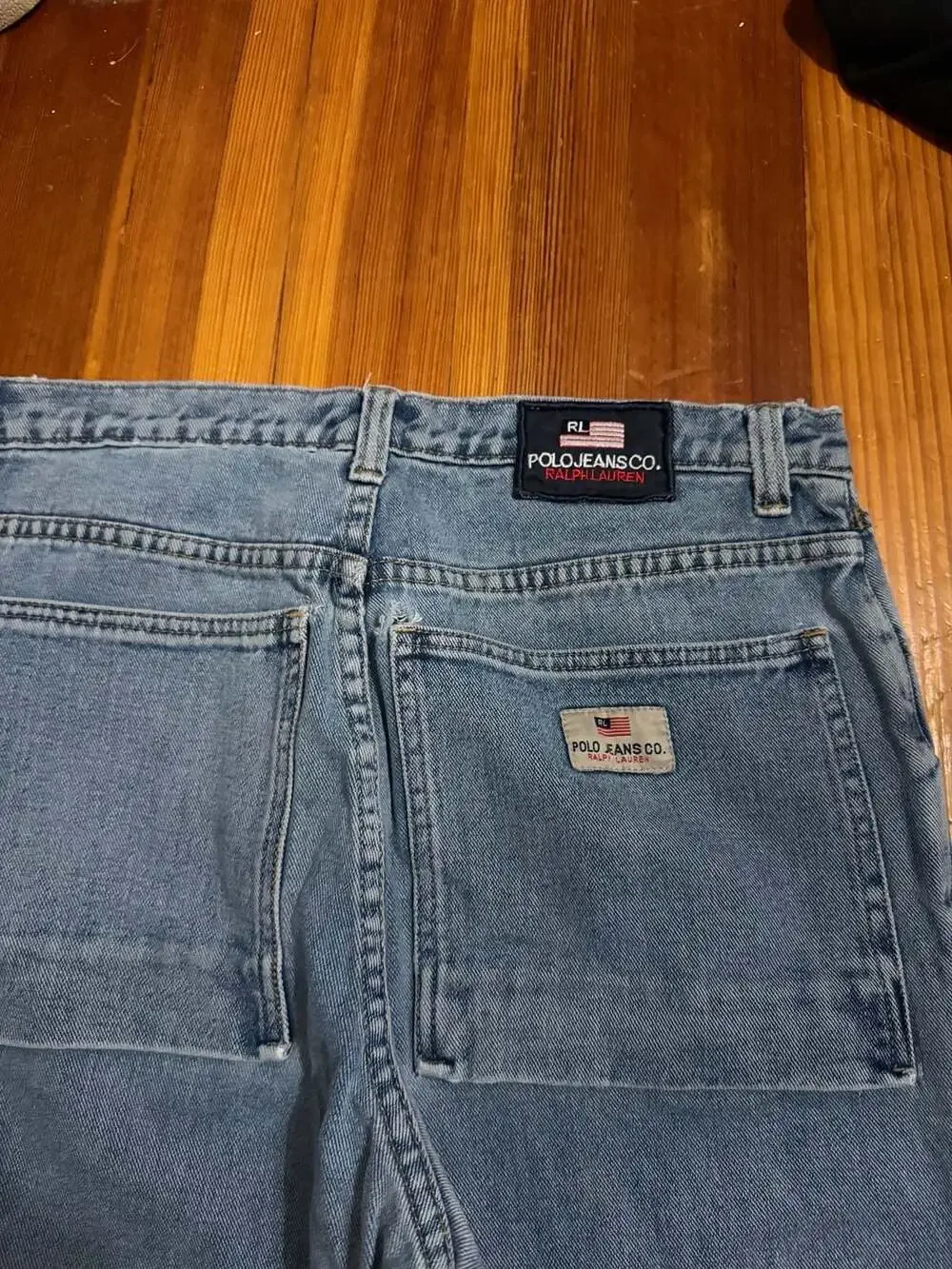 Vintage Polo Jeans Co. Ralph Lauren Carpenter Denim Jeans Light Wash